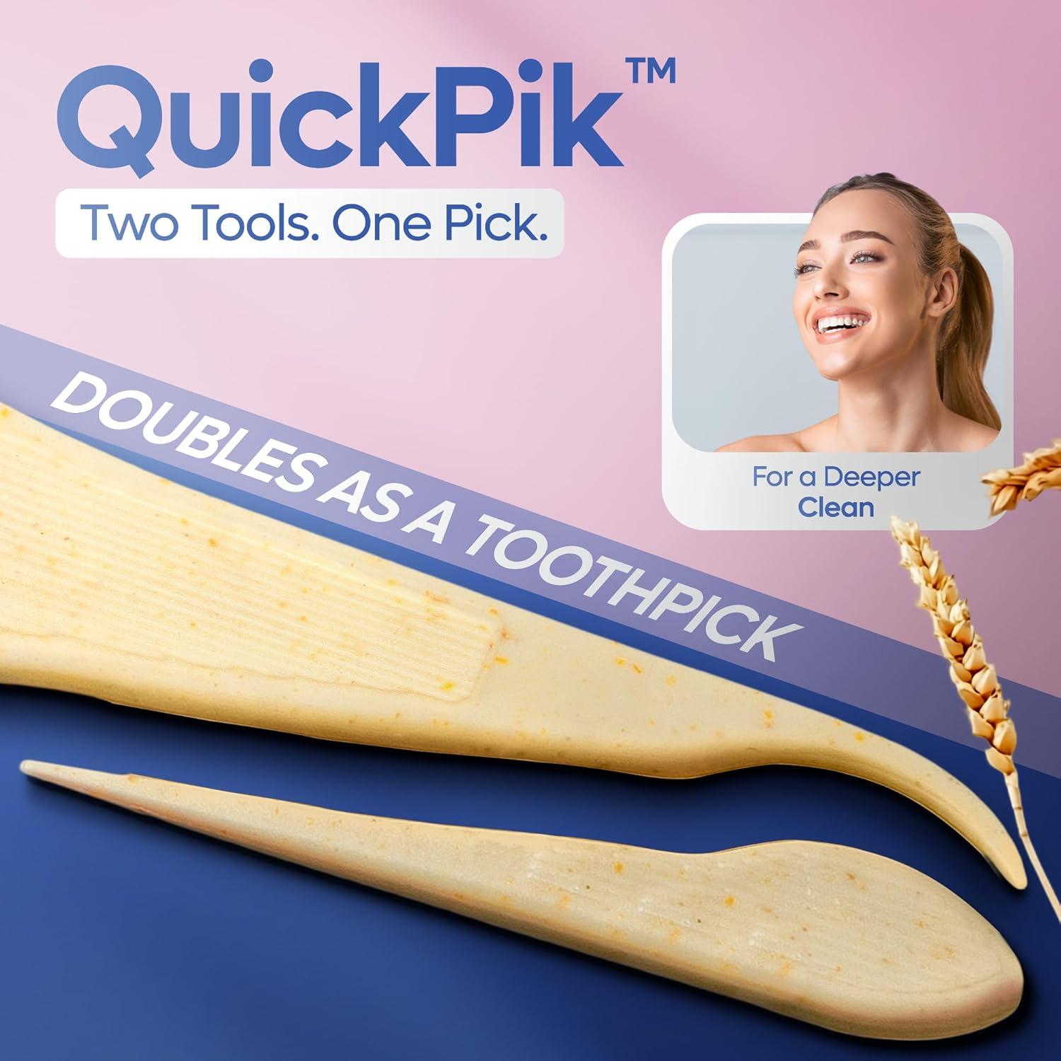 image:imageSmartLifeco EcoFriendly Angled Dental Floss Picks 200ct Flossers Made with Straw Wheat Blend AntiShred Thread for Molars amp Back Teeth Tooth Pick Stick for Adults Soft on Gums UnflavoredUnflavored