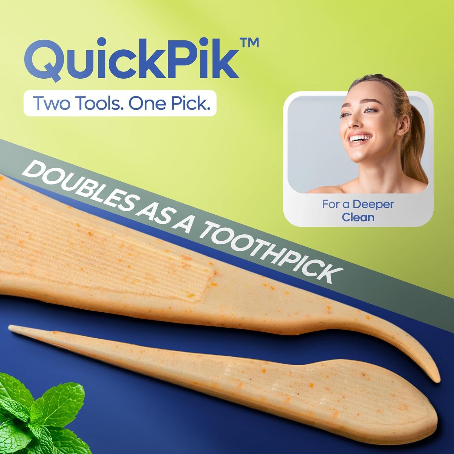 image:imageSmartLifeco EcoFriendly Angled Dental Floss Picks 200ct Flossers Made with Straw Wheat Blend AntiShred Thread for Molars amp Back Teeth Tooth Pick Stick for Adults Soft on Gums UnflavoredMint