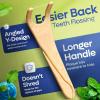 SmartLifeco Eco-Friendly Angled Dental Floss Picks (200ct) – Flossers Made with Straw Wheat Blend, Anti-Shred Thread for Molars & Back Teeth, Tooth Pick Stick for Adults, Soft on Gums, Unflavored(Mint)