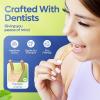 SmartLifeco Eco-Friendly Angled Dental Floss Picks (200ct) – Flossers Made with Straw Wheat Blend, Anti-Shred Thread for Molars & Back Teeth, Tooth Pick Stick for Adults, Soft on Gums, Unflavored(Mint)