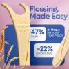 SmartLifeco Eco-Friendly Angled Dental Floss Picks (200ct) – Flossers Made with Straw Wheat Blend, Anti-Shred Thread for Molars & Back Teeth, Tooth Pick Stick for Adults, Soft on Gums, Unflavored(Unflavored)