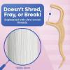 SmartLifeco Eco-Friendly Dental Floss Picks (200ct) – Flossers Made With Straw Wheat Blend, Strong Anti-Shred Thread For Tight Gaps, Tooth Pick Stick For Adults, Soft on Gum & Teeth, Vegan, Unflavored(1 Count (Pack of 200))