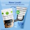 SmartLifeco Eco-Friendly Dental Floss Picks (200ct) – Flossers Made with Straw Wheat Blend, Natural Teeth Whitening, Tooth Pick Stick for Adults, Soft on Gums, Activated Bamboo Charcoal Floss Thread(1 Count (Pack of 200))