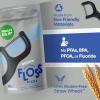 SmartLifeco Eco-Friendly Dual-Thread Dental Floss Picks (200ct) – Flossers Made with Straw Wheat Blend, Superior Anti-Shred for Tight Gaps, Tooth Pick Stick for Adults, Soft on Gum & Teeth, Mint(Charcoal)