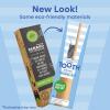 Bamboo Charcoal Toothbrushes (4 Pack) with Travel Case & Stand – Extra Soft Bristles for Adults & Kids Teeth | Zero Waste Travel Toothbrush Kit | Natural Eco-Friendly Wooden Brush Holder Cover(1 Count (Pack of 6))