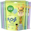 SmartLifeco Eco-Friendly Kids Flossers (100ct) – The Original Straw Wheat Dental Floss Picks for Children, Fluoride & PFA Free, Toothpick Flossing Sticks for Toddlers Teeth, No Shred Thread, Mint(1 Count (Pack of 300))