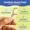 Individually Wrapped Dental Floss Picks (50ct) – Eco-Friendly Flosser Handle Made with Straw Wheat Blend | Great for Travel | PFA Free | Toothpick Stick Soft On Gums & Teeth | Vegan | Mint(Cool Mint)