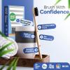 SmartLifeco Charcoal Bamboo Toothbrushes PRO – Extra Soft Natural Bristles for Adults & Kids Teeth | Zero Waste Bulk Wooden Tooth Brush | BPA Free, Eco-Friendly, Vegan – 6 Pack(Regular)