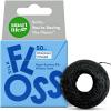 Vegan Bamboo Silk Floss – Pure Plastic Free Woven Dental Floss Thread | Zero Waste Eco-Friendly Oral Care | Natural PFA Free String for Adults & Kids Tight Teeth | Soft Easy Glide – Mint 55yds(Charcoal)