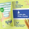 SmartLifeco Eco-Friendly Dental Floss Picks (400ct) – Flossers Made with Straw Wheat Blend, Superior Anti-Shred Thread for Tight Gaps, Tooth Pick Stick for Adults, Soft on Gum & Teeth, Vegan, Mint(1 Count (Pack of 400))